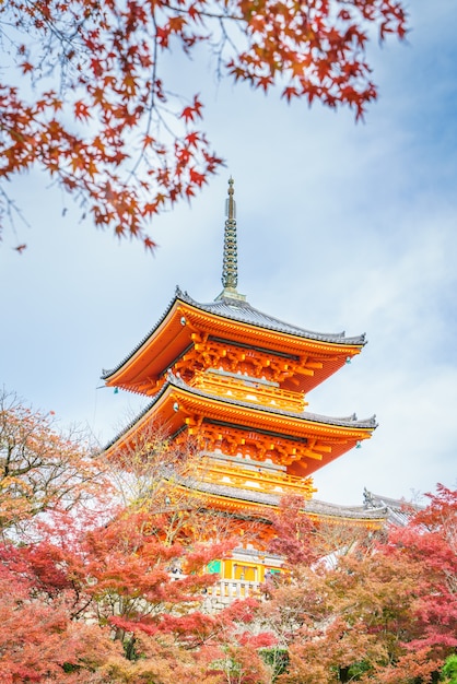 Hermosa Arquitectura de Kiyomizu-dera Kioto, Japón