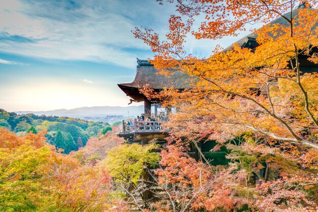 Hermosa Arquitectura de Kiyomizu-dera Kioto, Japón