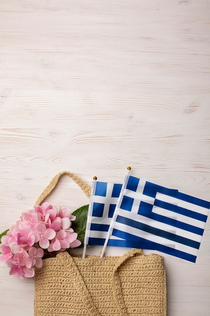 Foto gratuita hermosa bandera griega
