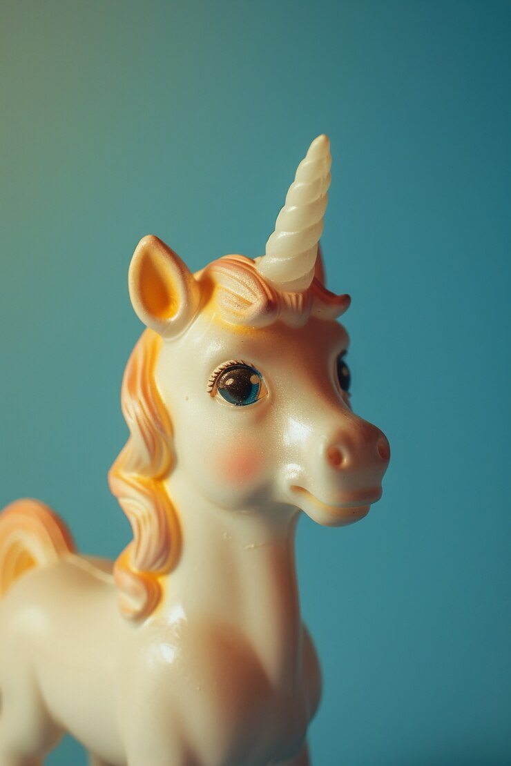 Foto gratuito hermosa cabeza de unicornio