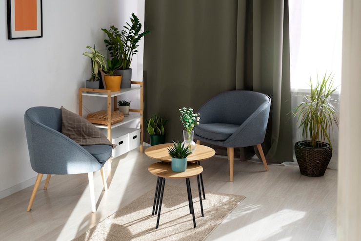 Foto gratuito hermosa casa con plantas saludables