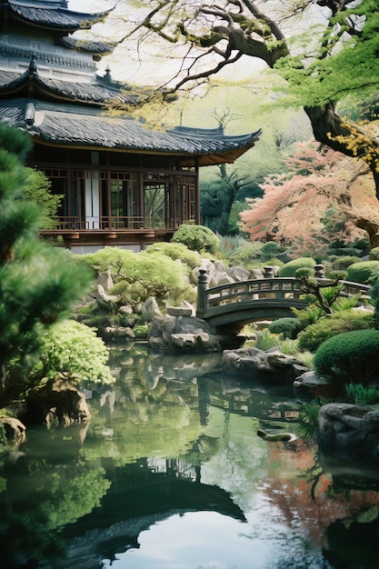 Una hermosa casa rodeada de flores