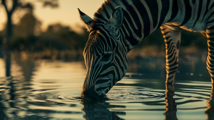 Foto gratuito la hermosa cebra en la naturaleza