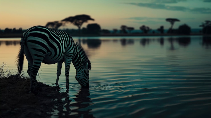 Foto gratuito la hermosa cebra en la naturaleza