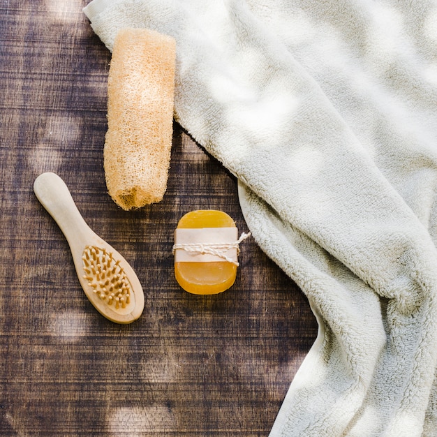 Hermosa composición para concepto de spa o baño