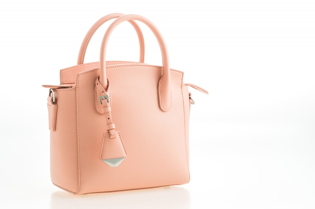 Hermosa elegancia y moda de lujo de color rosa bolso de las mujeres