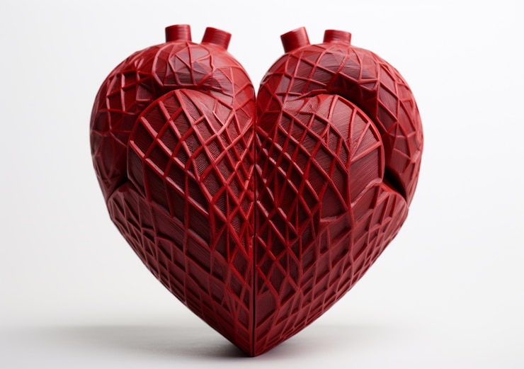 Foto gratuito hermosa escultura en forma de corazón