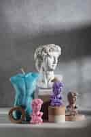 Foto gratuita hermosa figura romana tallada