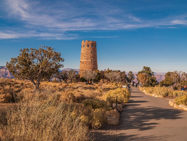 Hermosa foto de la atalaya en el Parque Nacional del Gran Cañón en los Estados Unidos