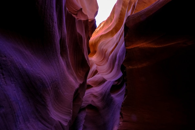 Hermosa foto del cañón del antílope en Arizona