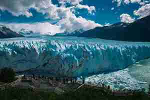 Foto gratuita hermosa foto del glaciar moreno santa cruz en argentina