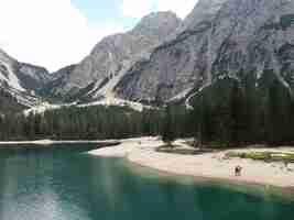 Foto gratuita hermosa foto del parque natural de fanes-sennes-prags en italia