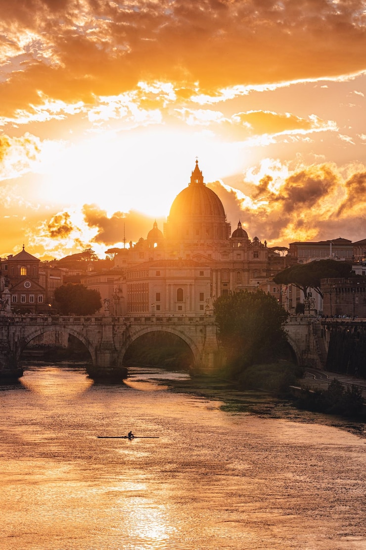Foto gratuito hermosa foto de la plaza de san pedro en la ciudad del vaticano