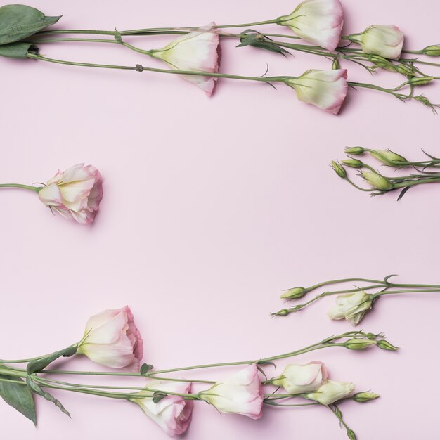 Hermosa maqueta floral para tarjeta de felicitación