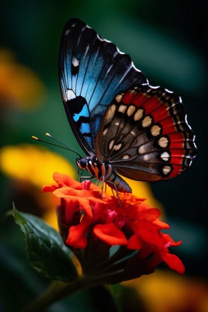 Foto gratuita hermosa mariposa en la naturaleza