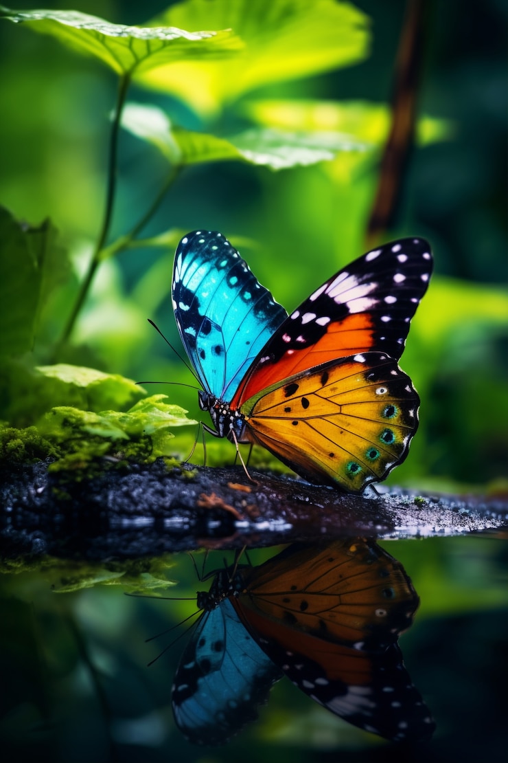 Foto gratuito hermosa mariposa en la naturaleza