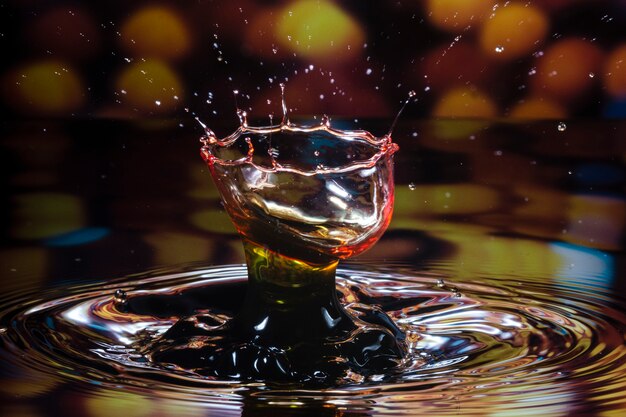 Hermosa naturaleza muerta con agua