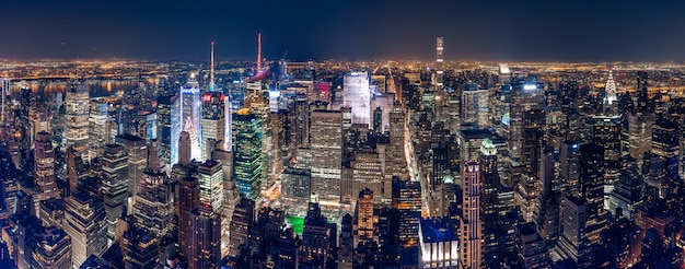 Hermosa panorámica de la ciudad de Nueva York