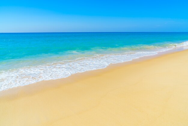 Hermosa playa y mar