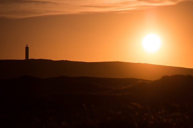 Hermosa puesta de sol