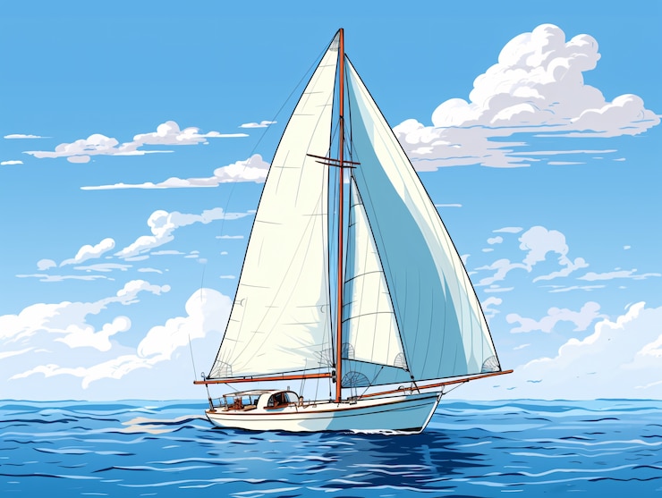 Foto gratuito hermosa vista del agua en estilo anime