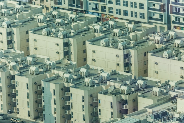 Foto gratuita hermosa vista de la ciudad de dubai desde arriba