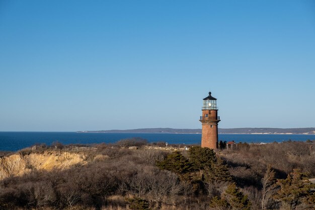 Hermosa vista del faro Gay Head en Aquinnah USA