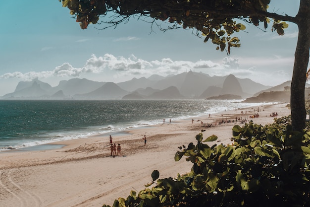 Foto gratuita hermosa vista de la playa y el mar.