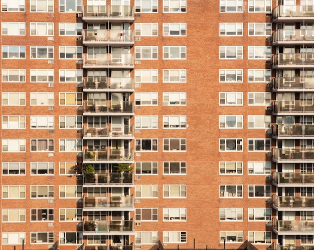 Hermosa vista sobre los edificios de la ciudad.