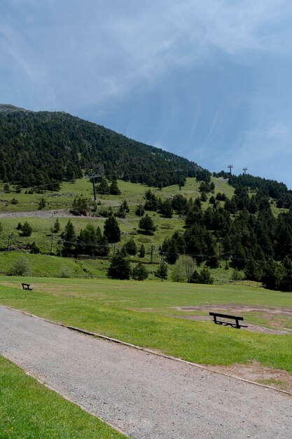 Hermosa vista de la ubicación de la naturaleza