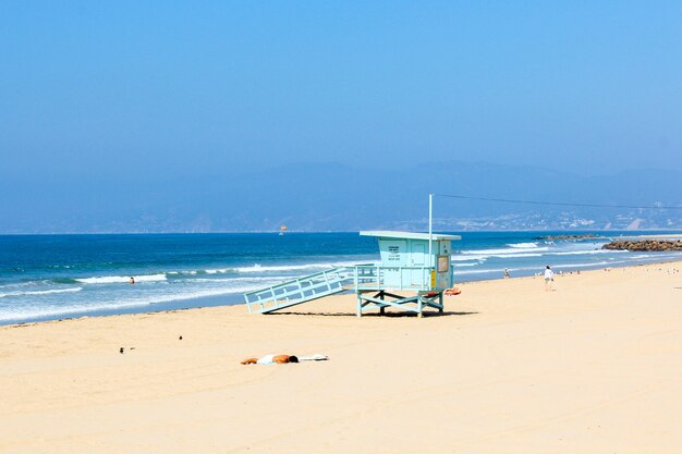 Hermosa zona de playa de Venecia en Los Ángeles