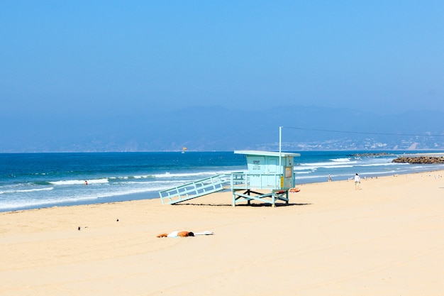 Hermosa zona de playa de Venecia en Los Ángeles