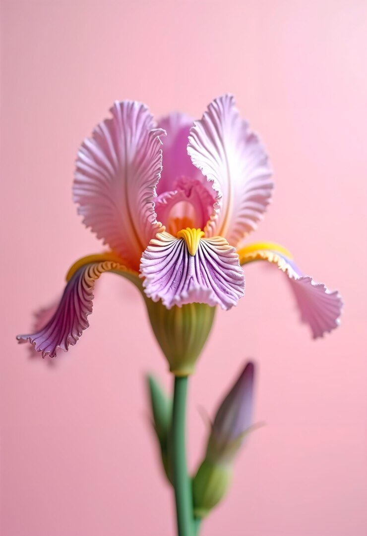 Foto gratuito hermosas flores en 3d en primer plano