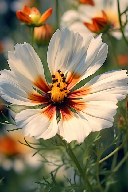 Hermosas flores en la naturaleza