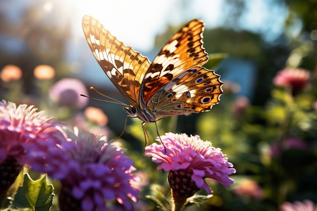 Foto gratuita hermosas mariposas en la naturaleza