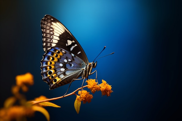 Foto gratuita hermosas mariposas en la naturaleza