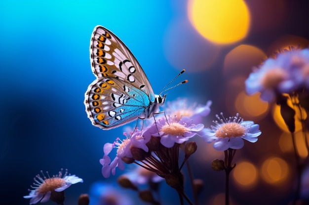 Hermosas mariposas en la naturaleza