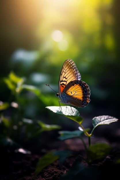 Hermosas mariposas en la naturaleza