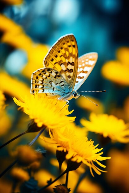 Hermosas mariposas en la naturaleza