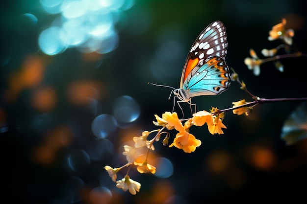 Hermosas mariposas en la naturaleza