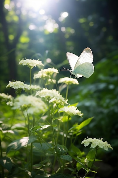 Foto gratuita hermosas mariposas en la naturaleza