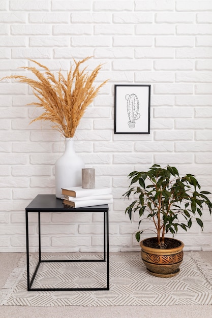 Hermosas plantas en el diseño interior