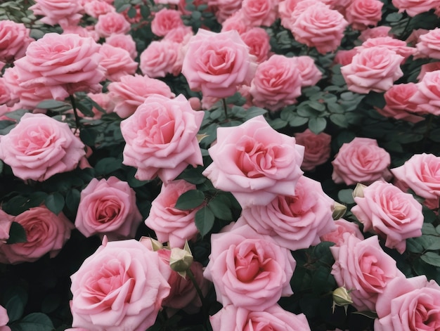 Hermosas rosas al aire libre