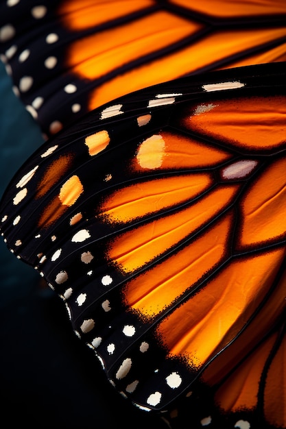 Foto gratuita el hermoso ala de mariposa de cerca