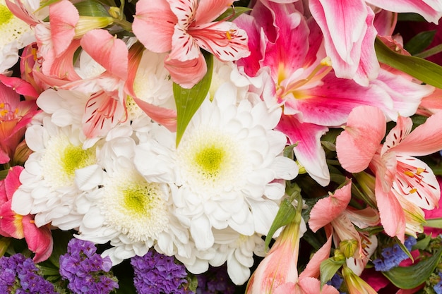 Hermoso arreglo de flores de fondo