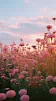 Foto gratuita el hermoso campo de flores