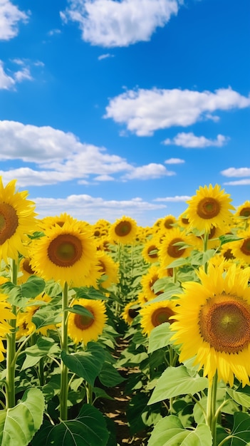 Foto gratuita un hermoso campo de flores