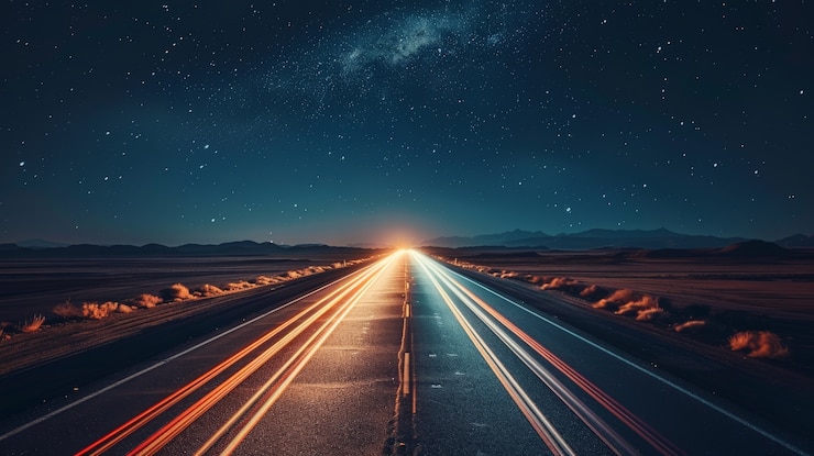 Foto gratuito hermoso cielo estrellado sobre la ciudad