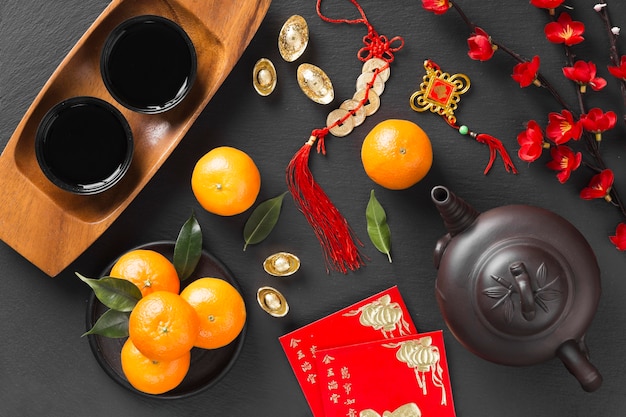 Foto gratuita hermoso concepto de año nuevo chino
