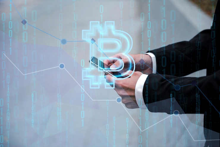 Foto gratuito hermoso concepto de criptomoneda